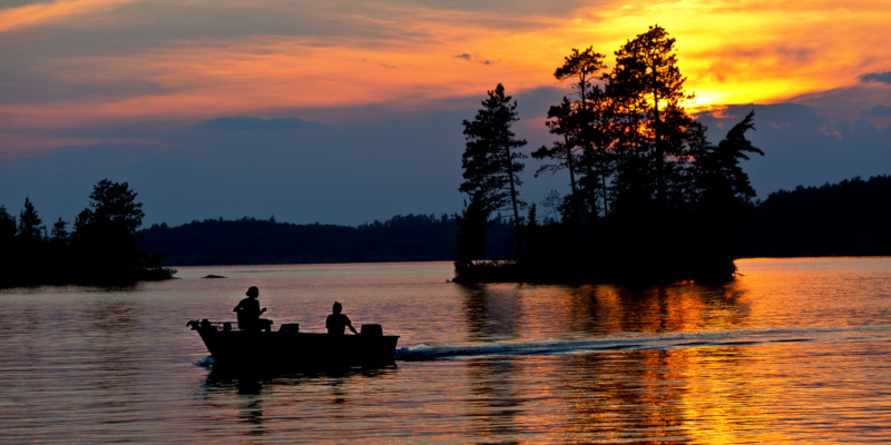 lake fishing boat